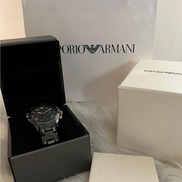 SOLD / Emporio Armani Women’s Ceramica Chronograph Watch
Case Size: 38mm - Picture 9 of 10